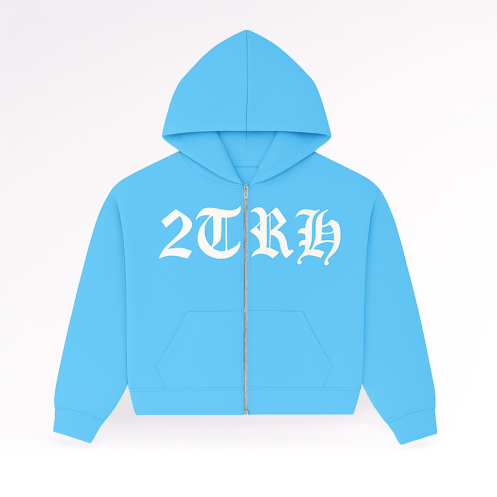 2TRH Zip Hoodie – Royal Blue - 𝐓𝐖𝐎𝐓𝐑𝐔𝐓𝐇