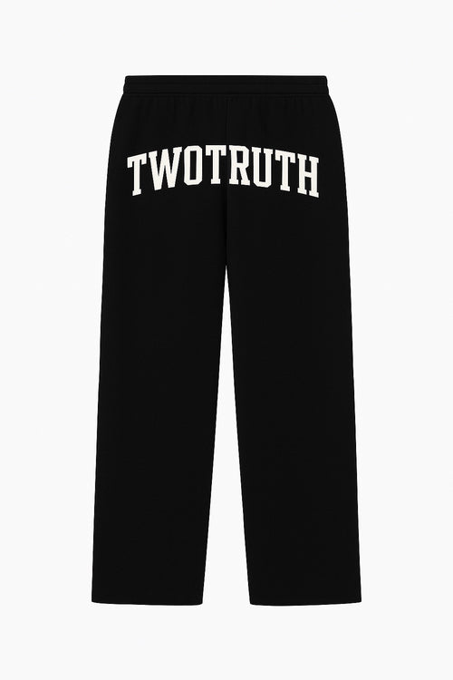 TwoTruth Classic Black Joggers - 𝐓𝐖𝐎𝐓𝐑𝐔𝐓𝐇