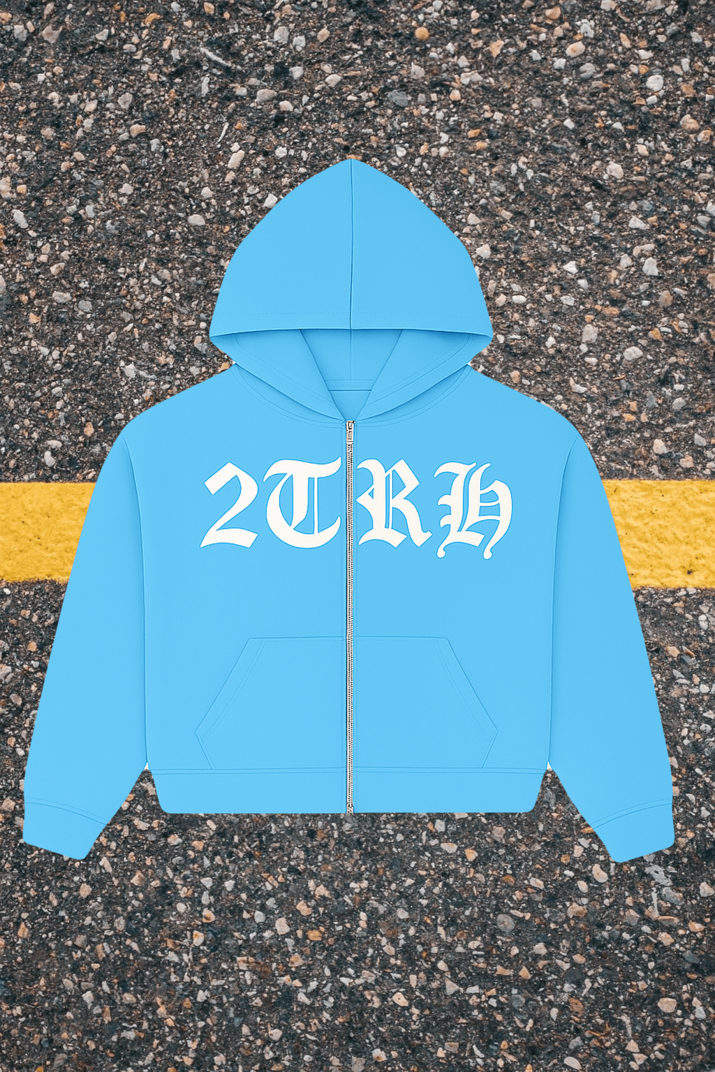 2TRH Zip Hoodie – Royal Blue - 𝐓𝐖𝐎𝐓𝐑𝐔𝐓𝐇